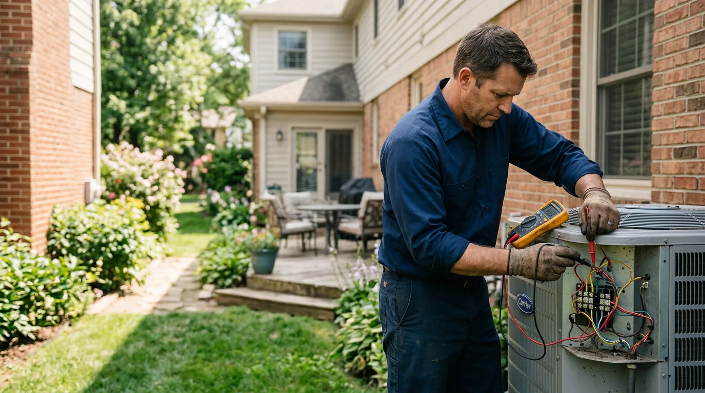 HVAC technician working near Dundas, VA